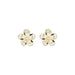 14kt Yellow Gold 10mm Plumeria Earrings Jacket - Jewelry - Leilanis Attic