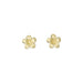 14kt Yellow Gold 7mm Plumeria Pierced Stud Earrings - Jewelry - Leilanis Attic