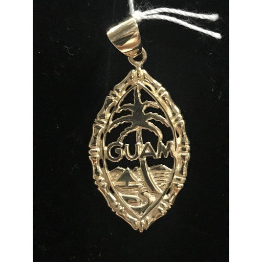 14kt Yellow Gold Guam Seal Pendant (Medium) - Pendant - Leilanis Attic