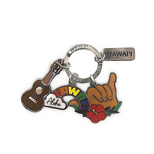 3 Charm Hawaii Icons Keychain - Charms & Pendants - Leilanis Attic