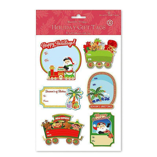 3D Adhesive Gift Tag 6 - PK, Santa's Holiday Ride - Gift Tag - Leilanis Attic