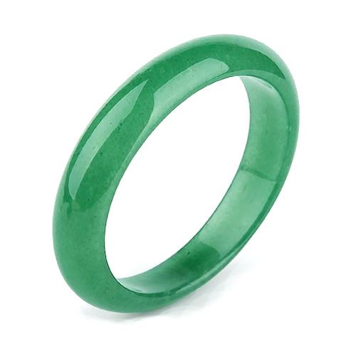 All Around Solid Green Jade Bangle - Jewelry - Leilanis Attic