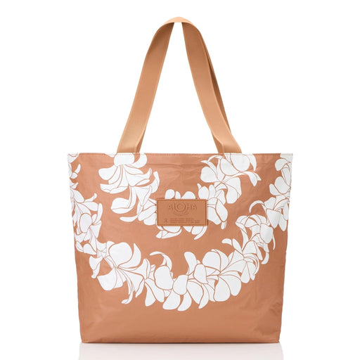 Aloha Collection "Plumeria Lei", Day Tripper, Snow/Toffee - Purse - Leilanis Attic