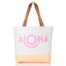 Aloha Collection "Plumeria Lei" Reversible Tote, Petal - Tote Bag - Leilanis Attic