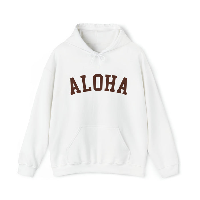 Aloha Collegiate Brown - Unisex Hoodie - Hoodie - Leilanis Attic