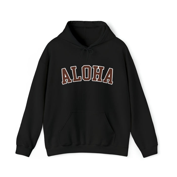 Aloha Collegiate Brown - Unisex Hoodie - Hoodie - Leilanis Attic