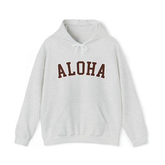 Aloha Collegiate Brown - Unisex Hoodie - Hoodie - Leilanis Attic