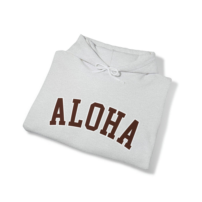 Aloha Collegiate Brown - Unisex Hoodie - Hoodie - Leilanis Attic