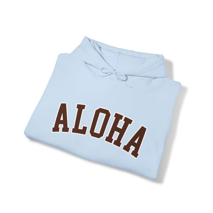 Aloha Collegiate Brown - Unisex Hoodie - Hoodie - Leilanis Attic