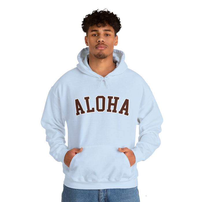 Aloha Collegiate Brown - Unisex Hoodie - Hoodie - Leilanis Attic