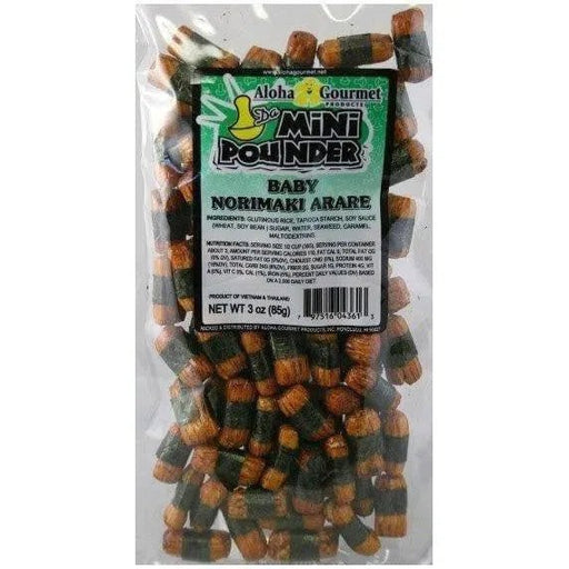 Aloha Gourmet Da Mini Pounder Baby Norimaki Arare 2.3oz - Food - Leilanis Attic