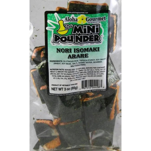 Aloha Gourmet Da Mini Pounder Nori Isomaki Arare - Food - Leilanis Attic