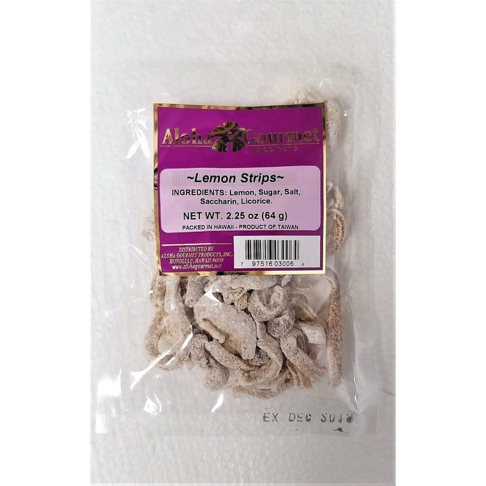 Aloha Gourmet Lemon Strips 2.25oz - Food - Leilanis Attic