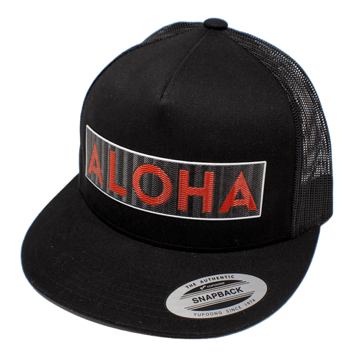 Aloha Red Screen Snapback - Hat - Leilanis Attic