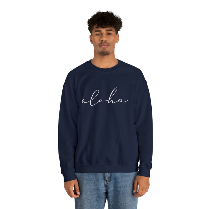 Aloha Script Crewneck SweatShirt - Unisex - Sweatshirt - Leilanis Attic