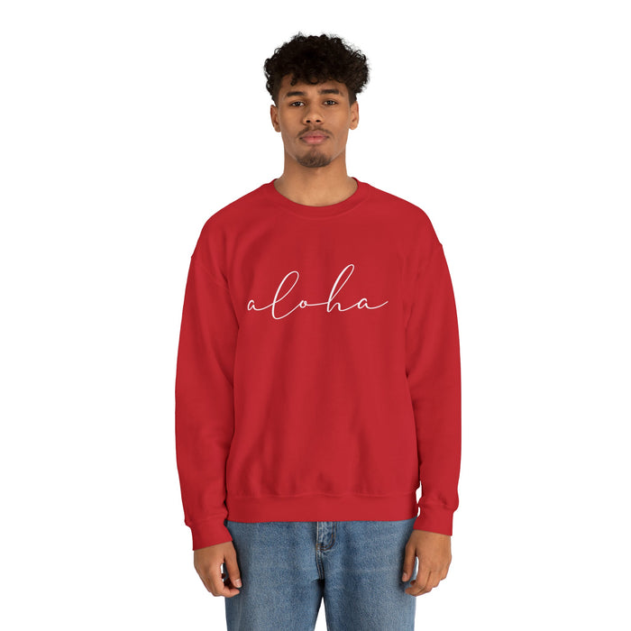 Aloha Script Crewneck SweatShirt - Unisex - Sweatshirt - Leilanis Attic