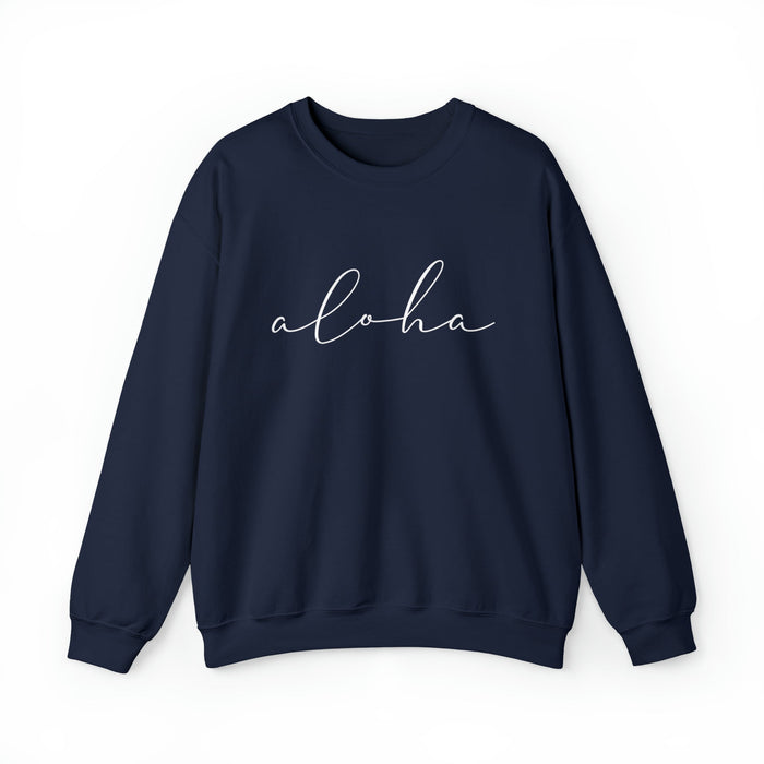 Aloha Script Crewneck SweatShirt - Unisex - Sweatshirt - Leilanis Attic