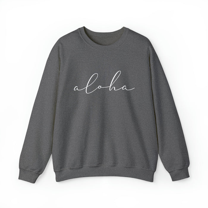 Aloha Script Crewneck SweatShirt - Unisex - Sweatshirt - Leilanis Attic