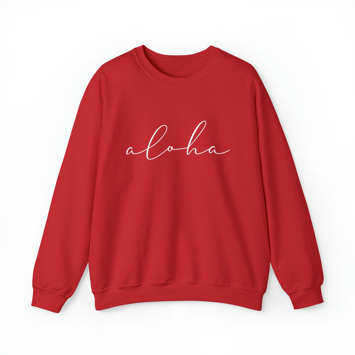 Aloha Script Crewneck SweatShirt - Unisex - Sweatshirt - Leilanis Attic