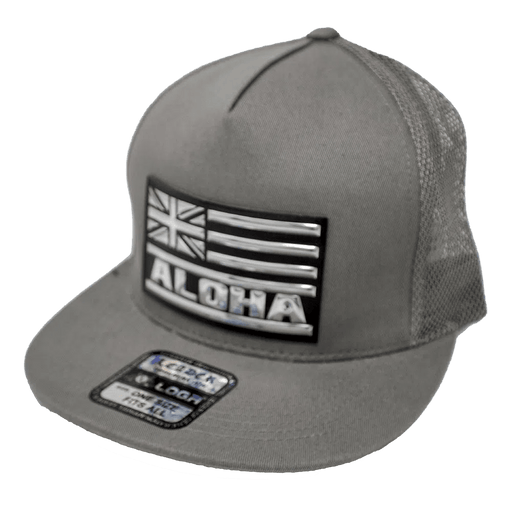 Aloha Silver Metallic Snapback - Hat - Leilanis Attic