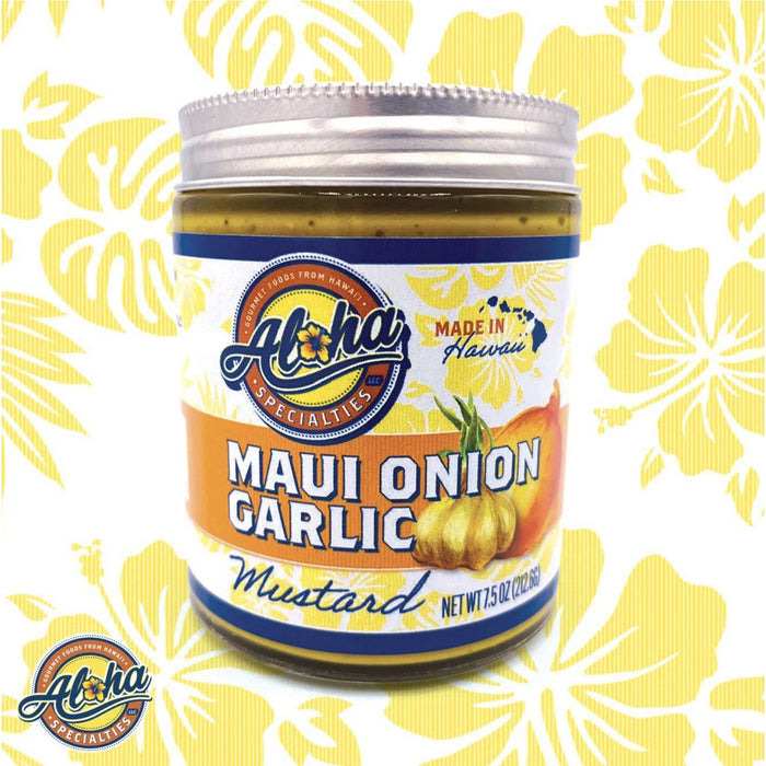 Aloha Specialties Maui Onion Garlic Mustard, 7.5oz - Food - Leilanis Attic