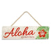 "Aloha Spoken Here" Wooden Hanging Sign - Sign - Leilanis Attic