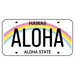 Aloha State License Plate Sticker, 3 sizes - sticker - Leilanis Attic