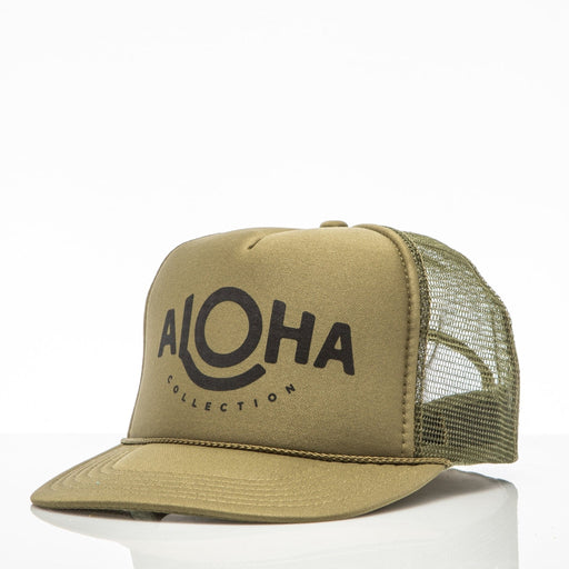 Aloha Trucker Hat, Khaki Green - Trucker Hat - Leilanis Attic