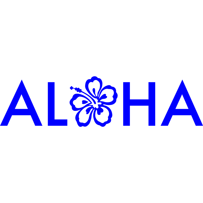 Aloha hibiscus decal-Sticker-Leilanis Attic