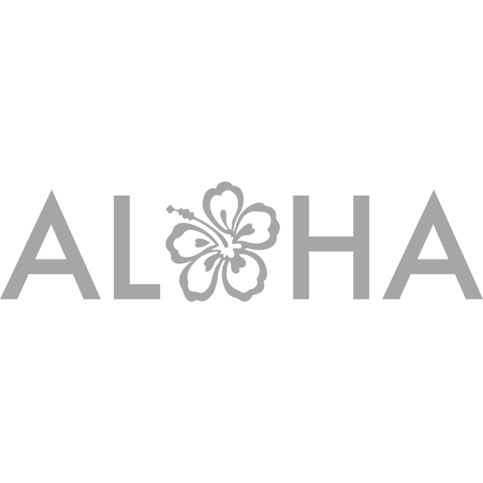 Aloha hibiscus decal - Sticker - Leilanis Attic