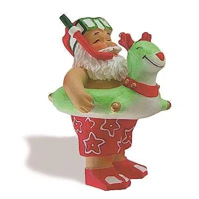 Beach Bound Santa, Christmas Ornament - Ornament - Leilanis Attic