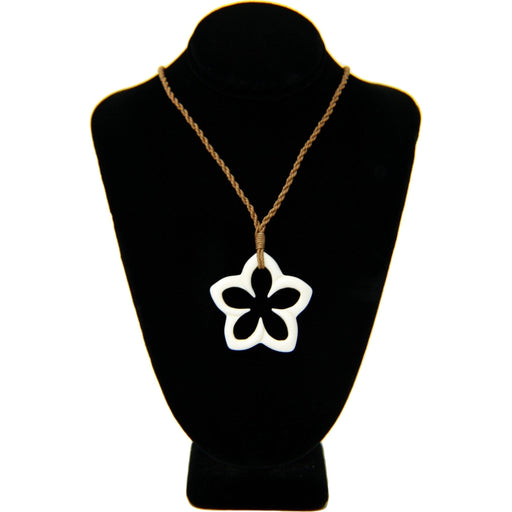 Bone Plumeria Necklace - Jewelry - Leilanis Attic