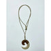 Bone and Wood Circle Fish Hook Pendant Necklace - Jewelry - Leilanis Attic