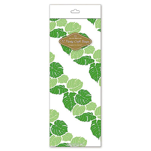 CELLO BAG 12 - PK LG, MONSTERA LEI - Gift Bag - Leilanis Attic