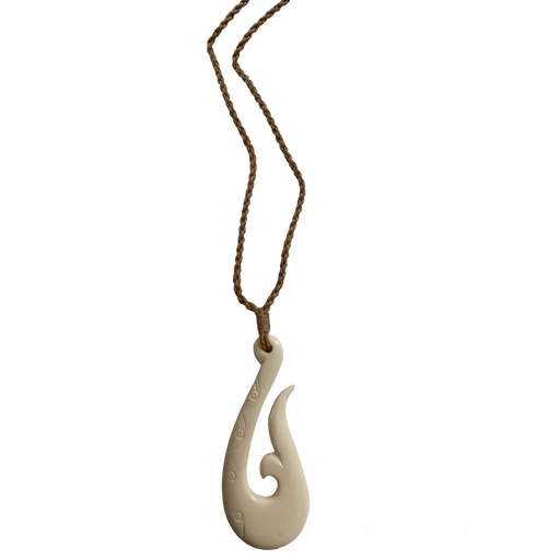 Carved Wave Bone Hook - Necklace - Leilanis Attic