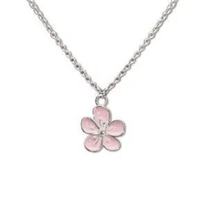 Charm Flower Necklace - Silver - Accessories - Leilanis Attic