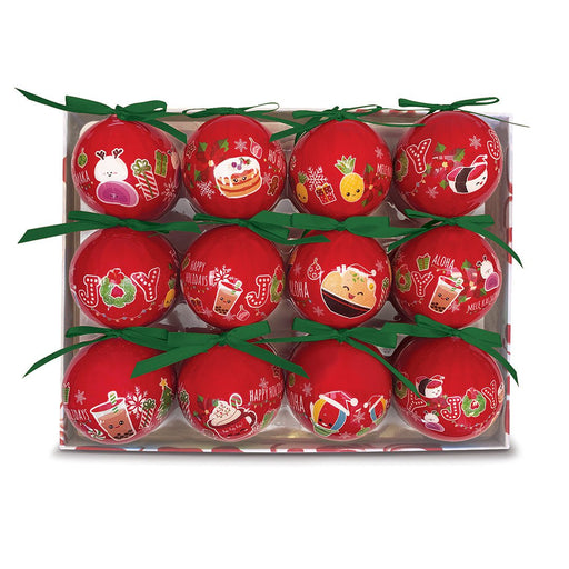 Christmas Ornament 12 - Pack "Festive Local Grindz" - Ornament - Leilanis Attic