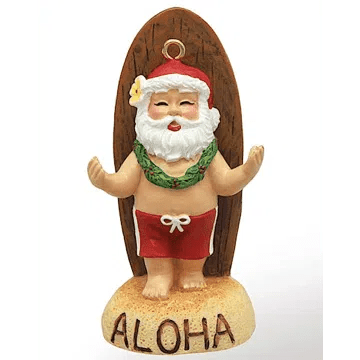 Christmas Ornament "Santa's Longboard" - Ornament - Leilanis Attic