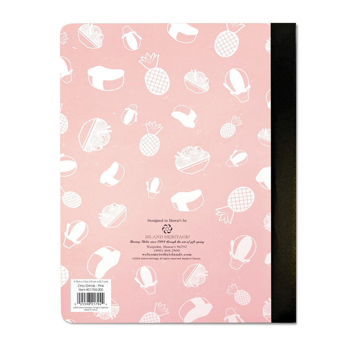 Composition Book, Ono Grindz - Pink - Notebook - Leilanis Attic