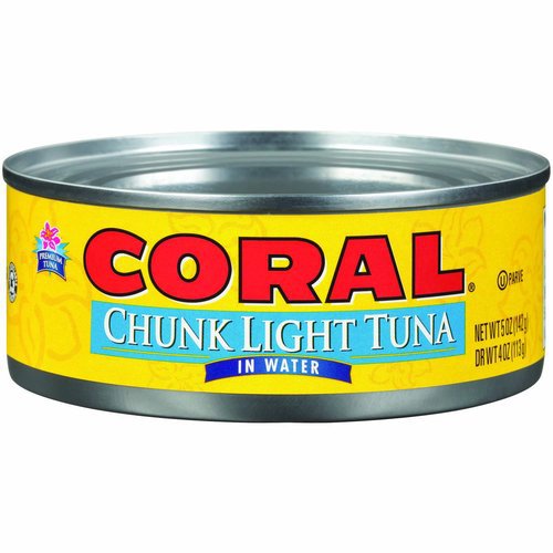 Coral Chunk Tuna in Water - canned seafood - Leilanis Attic