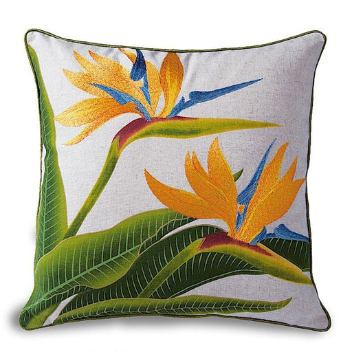 Cotton Linen 18x18 Pillow, Bird of Paradise - Pillow - Leilanis Attic