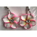 Crystal Fimo Plumeria Drop Earring - Earrings - Leilanis Attic