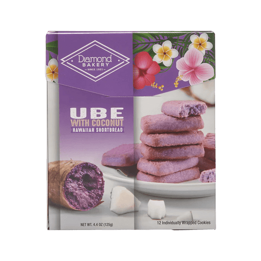 Diamond Bakery Shortbread Ube with Coconut Cookies 4.4oz - Food - Leilanis Attic