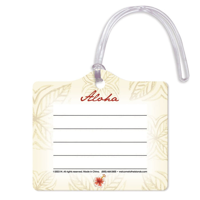 Die Cut Luggage Tag, "Stamped with Aloha" - Accessories - Leilanis Attic