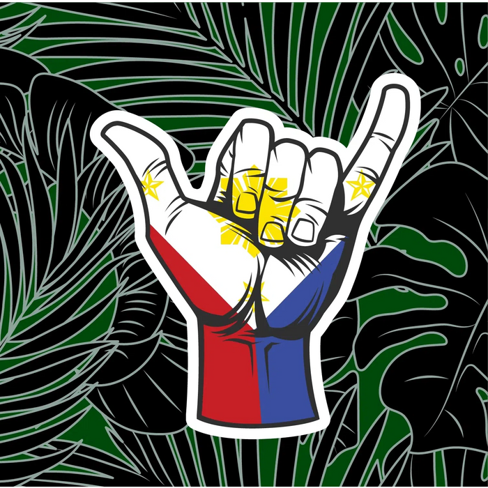 Filipino Shaka Sticker - sticker - Leilanis Attic