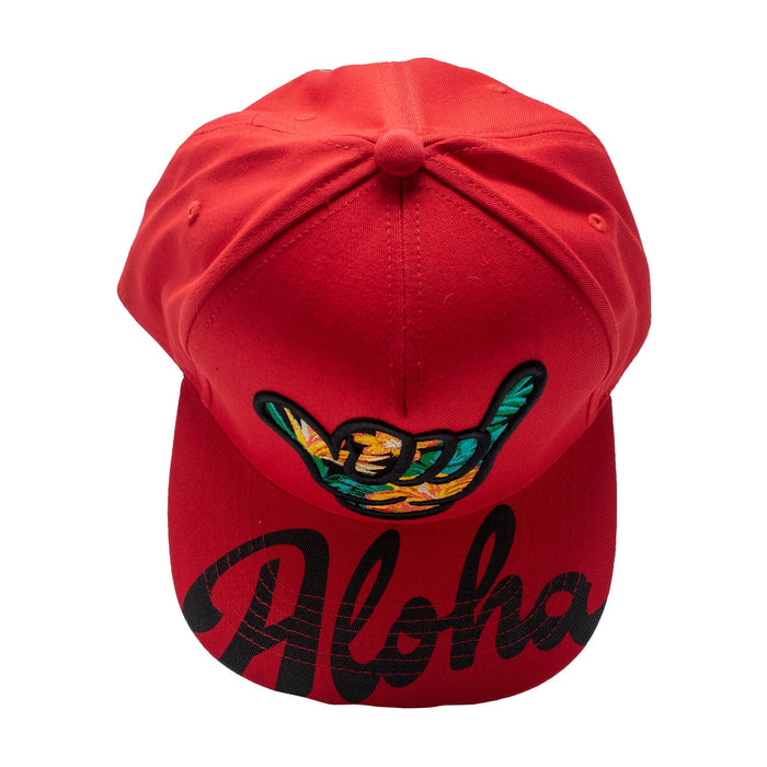 Floral Shaka Aloha Bill SnapBack Hat - Hat - Leilanis Attic