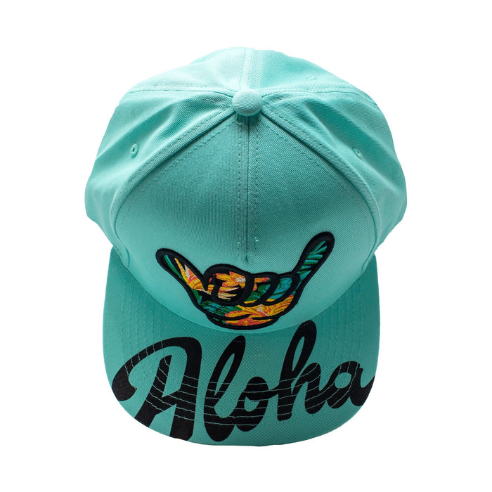 Floral Shaka Aloha Bill SnapBack Hat - Hat - Leilanis Attic