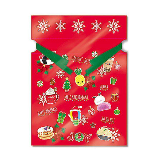 Foil Drawstring Gift Bag 3 - PK LG, Festive Local Grindz - Gift Bag - Leilanis Attic