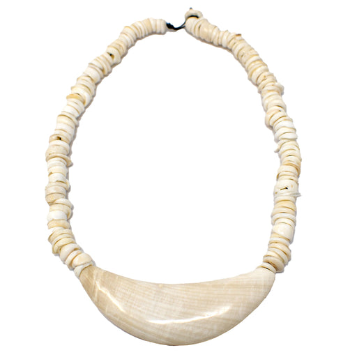 Giant Clam Shell Sinahi Neclace, 4"-Necklace-Leilanis Attic