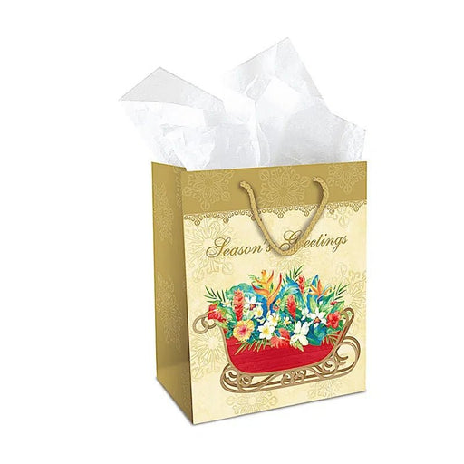 Gift Bag “Sleigh of Aloha”, Medium - Gift Bag - Leilanis Attic